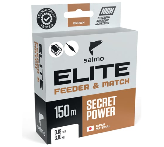 Монофильная леска SALMO Elite FEEDER & MATCH 150/018 4119-018