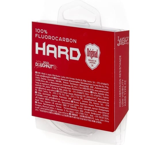 Монофильная леска LUCKY JOHN FLUOROCARBON Hard 030/018 LJ4051-018
