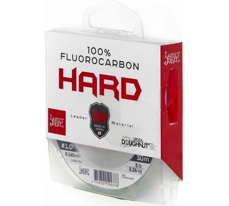 Монофильная леска LUCKY JOHN FLUOROCARBON Hard 030/016 LJ4051-016