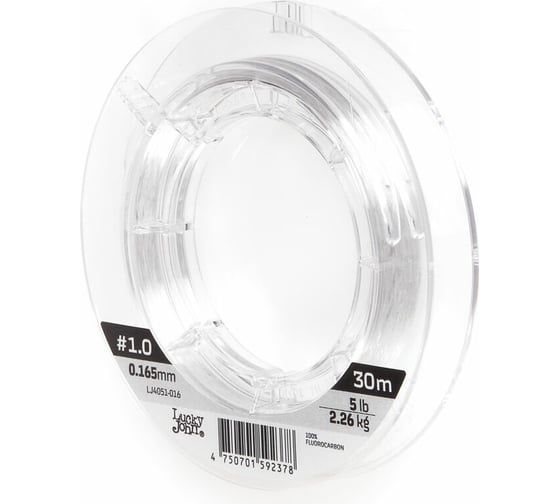 Монофильная леска LUCKY JOHN FLUOROCARBON Hard 030/016 LJ4051-016