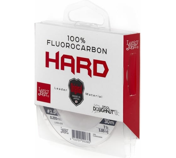 Монофильная леска LUCKY JOHN FLUOROCARBON Hard 030/020 LJ4051-020