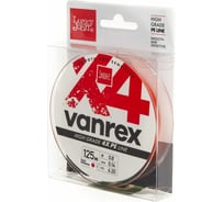 Плетеная леска LUCKY JOHN Vanrex х4 BRAID Fluo Orange 125/014 LJ4113-014