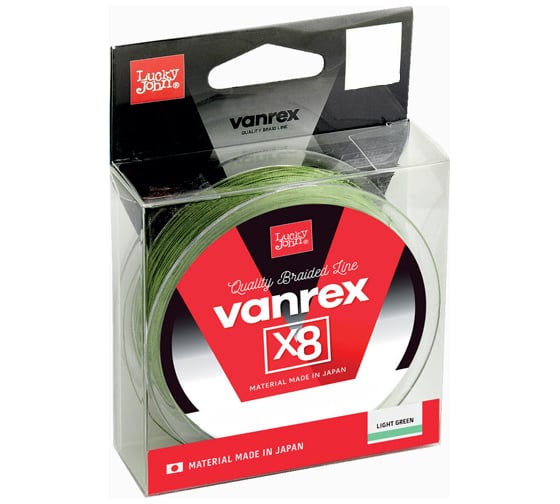 Плетеная леска LUCKY JOHN Vanrex х8 Light Green 120/013 LJ4112-013