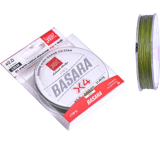 Плетеная леска LUCKY JOHN Basara Green 125/021 LJ4104-021