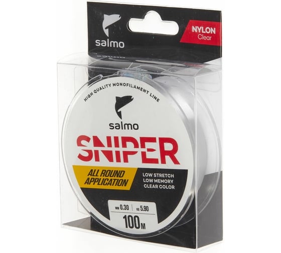 Монофильная леска SALMO Sniper Clear 100/030 4012-030