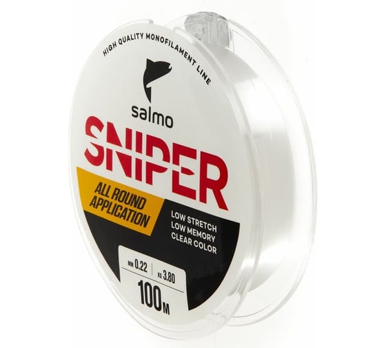 Монофильная леска SALMO Sniper Clear 100/022 4012-022 1