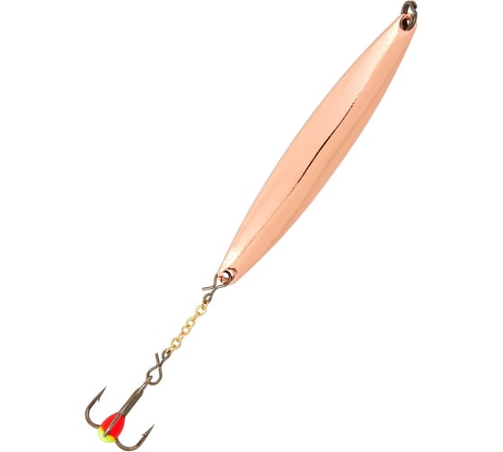 Вертикальная зимняя блесна с цепочкой и тройником LUCKY JOHN NAIL BLADE 55мм, расцветка C, блистер LJNB55-C