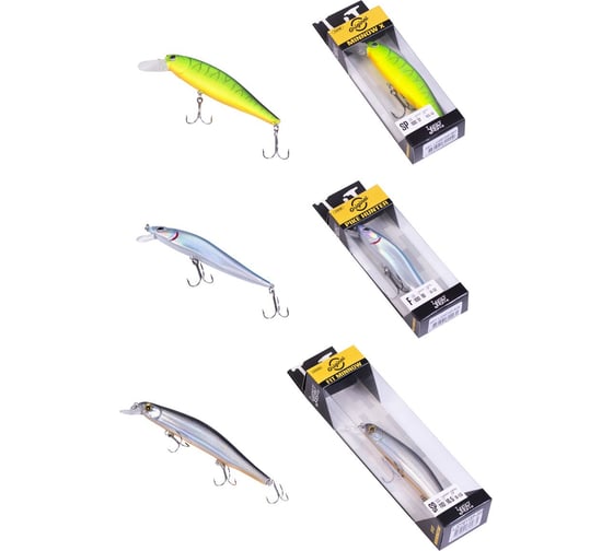 Воблеры LUCKY JOHN LJ Original 04 SET 3 шт. LJVO-004SET 1