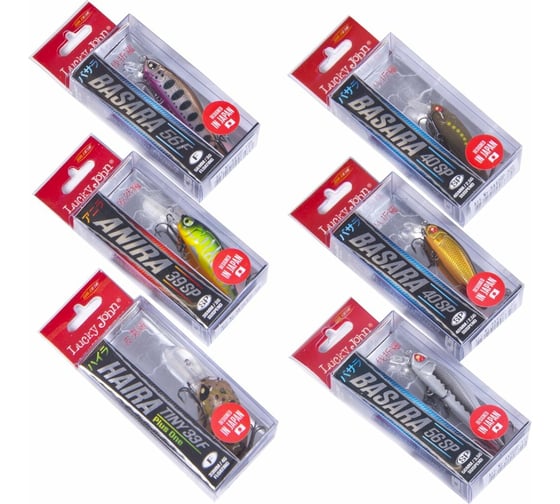 Воблеры LUCKY JOHN LJ Pro Series 09 SET 6 шт. LJVP-009SET 1