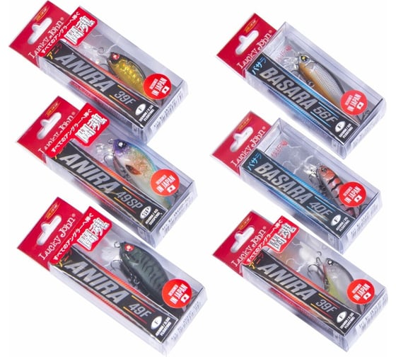 Воблеры LUCKY JOHN LJ Pro Series 01 SET 6 шт. LJVP-001SET 1