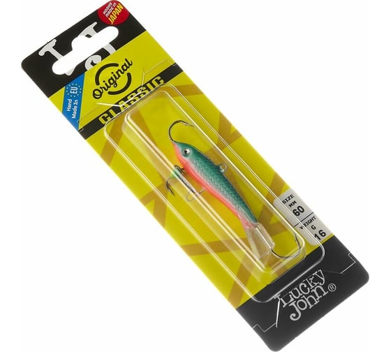 Балансир LUCKY JOHN CLASSIC 6 + тр. 60мм/54 блистер 81601-54