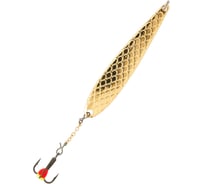 Вертикальная зимняя блесна с цепочкой и тройником LUCKY JOHN DIAMOND BLADE 41мм, расцветка G, блистер LJDB41-G