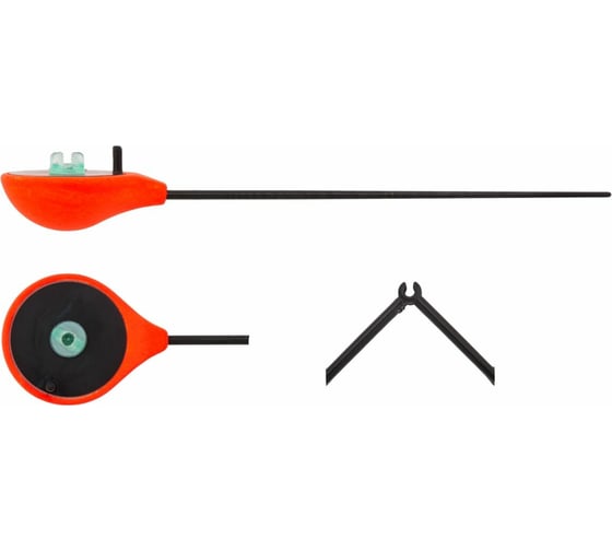 Зимняя удочка-балалайка SALMO HANDY ICE ROD, 24 см, красная 414-01