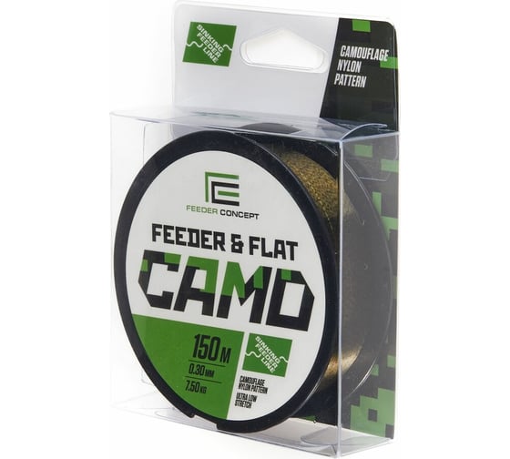 Монофильная леска FEEDER CONCEPT FEEDER&FLAT Camo 150/030 FC4003-030