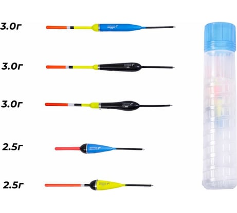 Набор полиуретановых поплавков SALMO PU ЛЕЩ в тубусе, 5шт. 9600BREAM-SET