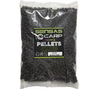 Пеллетс Sensas Club BLACK FISH 8мм, 1кг SE-62876