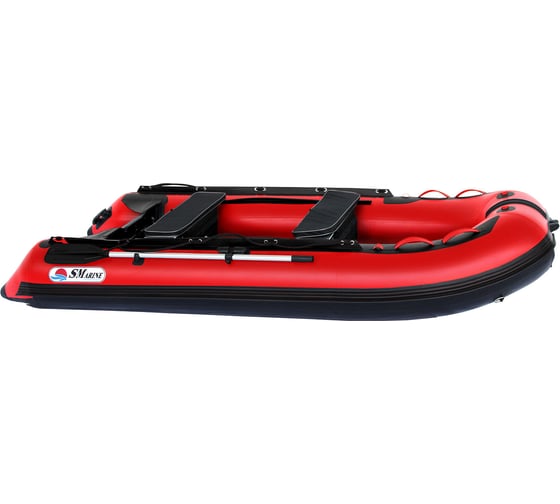 Надувная лодка SMarine ПВХ моторно-гребная SDP Strong 380, красный черный SDP-MAX-380-Strong-RB