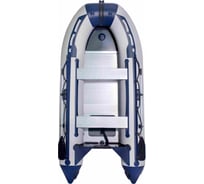 Надувная лодка SMarine ПВХ SDP MAX серо-синяя 365, моторно-гребная SDP-Max-365-grey-blue