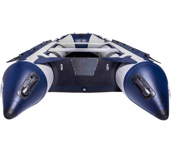 Надувная лодка SMarine ПВХ SDP MAX серо-синяя 365, моторно-гребная SDP-Max-365-grey-blue