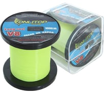 Капроновая леска ONLITOP V8 на карпа, желтая d=0.25 мм, 1000 м 1232691