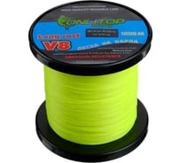 Капроновая леска ONLITOP V8 на карпа, желтая d=0.35 мм, 1000 м, 15.85 кг 132383