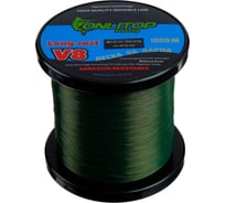 Капроновая леска ONLITOP V8 на карпа, темно-зеленая d=0.4 мм, 1000 м, 20.2 кг 132387