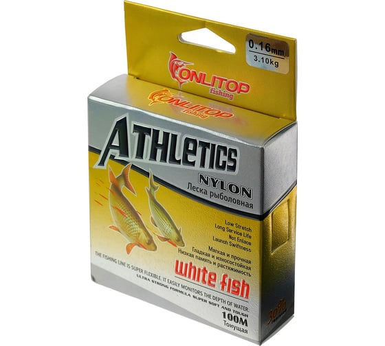 Леска ONLITOP White fish, d=0,16 мм, 100 м 1232708