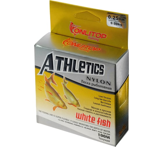 Леска ONLITOP White fish, d=0.25 мм, 100 м 1232712