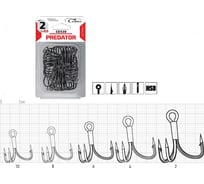 Крючки-тройники COBRA сер. CT320, разм.004, 25шт., в блистере CT320-004