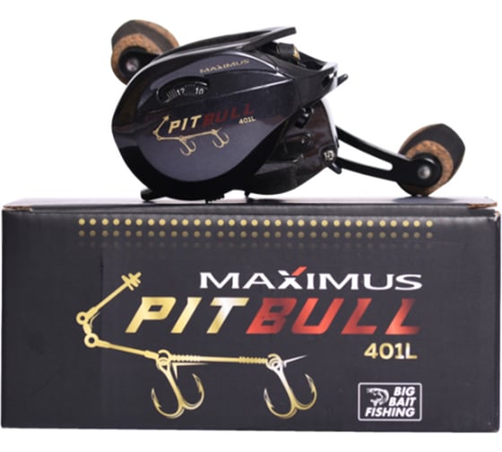 Катушка мультипликаторная Maximus PITBULL BBF 401L (лев.рука), передаточное число 6.3:1 MCPB401L