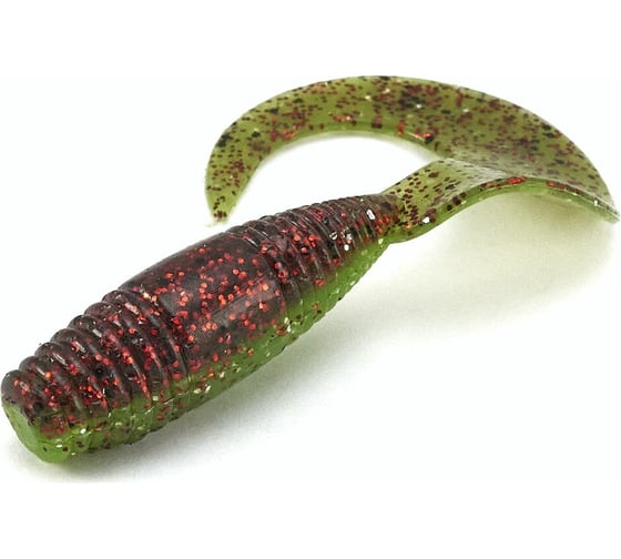 Съедобные искусственные твистеры LUCKY JOHN LJ Pro Series J.I.B TAIL 1.5in, цвет T44, 15шт. 140121-T44