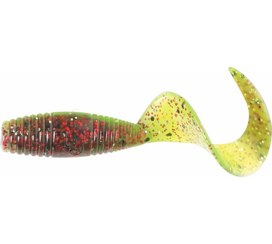 Съедобные искусственные твистеры LUCKY JOHN LJ Pro Series J.I.B TAIL 1.5in, цвет T44, 15шт. 140121-T44
