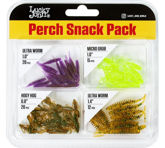 Твистеры и слаги съедобные искусственные Lucky John LJ Pro Series 04 SET набор микроджиг LJMG-004SET