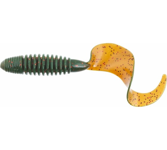 Съедобные искусственные твистеры LUCKY JOHN LJ Pro Series CRUSHER GRUB 4,5in, цвет 085, 4шт. 140158-085