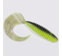 Съедобные искусственные твистеры LUCKY JOHN LJ Pro Series CRUSHER GRUB 4,5in, цвет T53, 4шт. 140158-T53