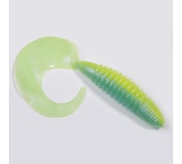 Съедобные искусственные твистеры LUCKY JOHN LJ Pro Series CRUSHER GRUB 4,5in, цвет T57, 4шт. 140158-T57