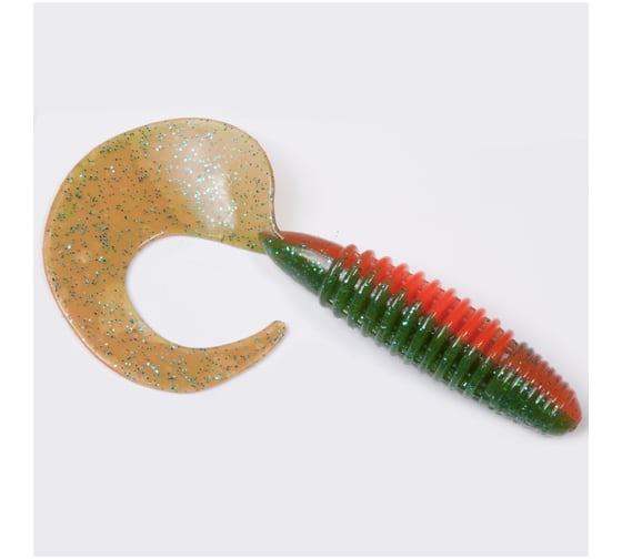 Съедобные искусственные твистеры LUCKY JOHN LJ Pro Series CRUSHER GRUB 3,9in, цвет T56, 5шт. 140157-T56 1