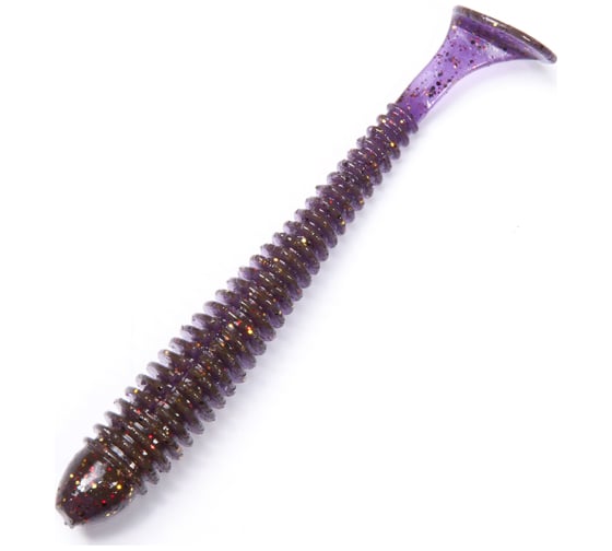 Съедобные искусственные виброхвосты LUCKY JOHN LJ Pro Series Spark Tail 4,0in, цвет S13, 5шт. 140168-S13