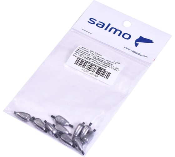 Груза на силиконовой трубке SALMO BULLET 03.0г, 10шт SBUS-0030