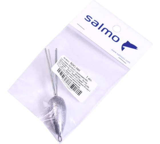 Груз с грунтозацепом SALMO DROPLET 060г SDG-060 1