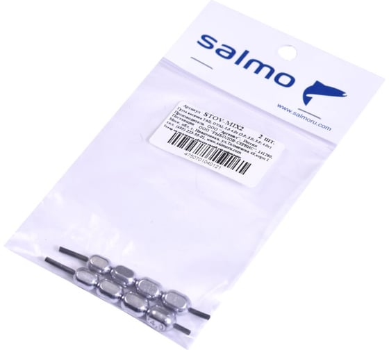 Груза косичка SALMO TAIL OVAL MIX2 2.5-4.0г, 2шт STOV-MIX2 1