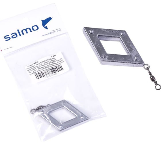 Груз с вертлюгой SALMO ROMBS SWIVEL 120г SRS-120 1