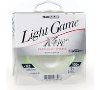 Плетёная леска SALMO Team LIGHT GAME Fine Green X4 100/005 5014-005