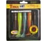 Съедобные искусственные виброхвосты LUCKY JOHN LJ Pro Series TIOGA FAT 5.8in, цвет MIX1, 3шт. 140148-MIX1 2
