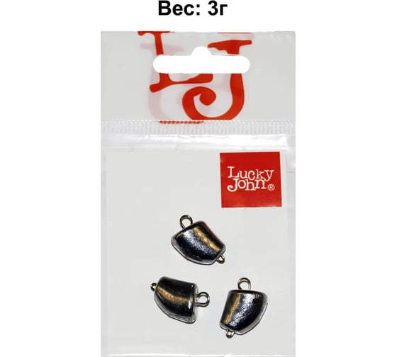 Разборные груз-головки LUCKY JOHN CLOVE SMALL 03.0г, 3шт LJCS-0030