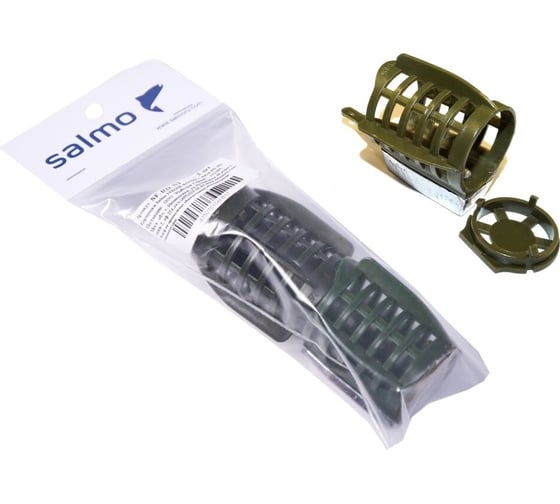 Фидерные кормушки SALMO FEEDER ROUND с дном, 40г/60г, 2 штуки в наборе SF-RD-N1 1