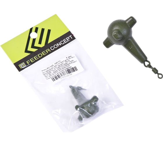 Маркерный груз с вертлюгом FEEDER CONCEPT FC MACE green, 070г FCML-MCG-070 1