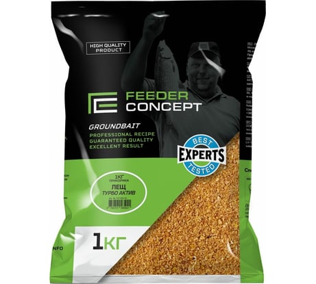 Прикормка FEEDER CONCEPT ЛЕЩ ТУРБО АКТИВ, 1кг FC100-10