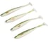 Виброхвосты LUCKY JOHN LJ 3D Series BASARA SOFT SWIM 5.0in, цвет PG11, 4шт. 140404-PG11 1