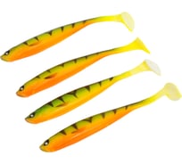 Виброхвосты LUCKY JOHN LJ 3D Series BASARA SOFT SWIM 5.0in, цвет PG13, 4шт. 140404-PG13